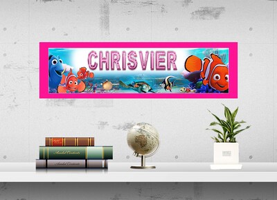Finding Nemo - Personalized Poster with Your Name, Birthday Banner, Custom Wall Décor, Wall Art - image3